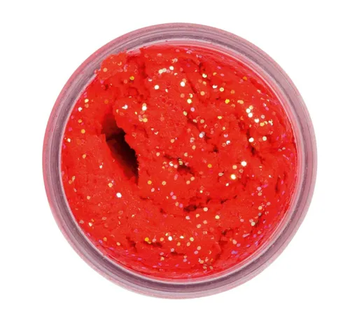 BERKLEY Cesto na pstruhy PowerBait® Trout Bait Natural Glitter 50g Salmon Red Glitter