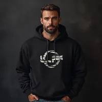 LF COLLECTION Mikina čierna, Camo LF (1)