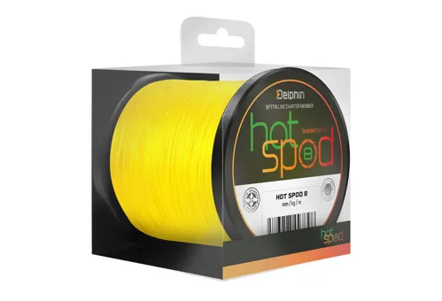 DELPHIN Šnúra HotSpod 8 /žltá, 0.14mm 9.6kg, 300m (8 vlaknová)