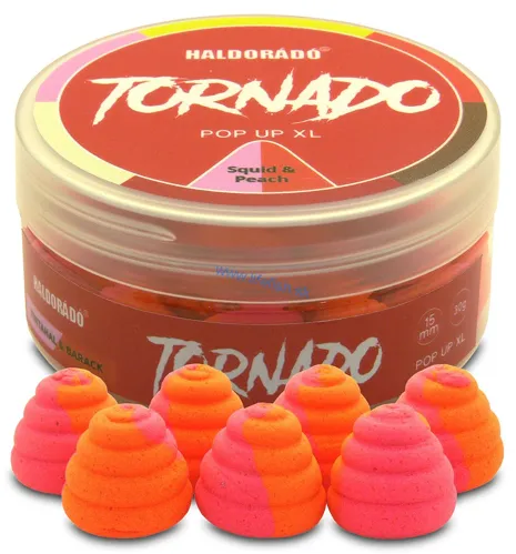 HALDORADO Tornado Pop-up XL Squid Broskyňa 15mm, 30g