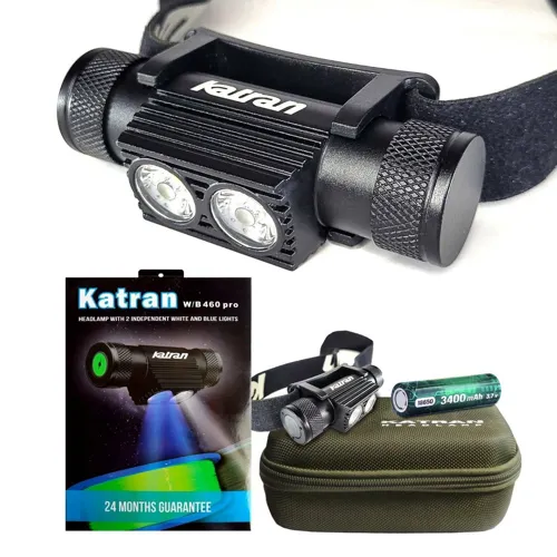 KATRAN Čelovka Headlamp W/B 460 Pro Double Click (obal + 2xbatéria)