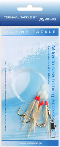 MIKADO Morský nadväzec Fish Skin Rig Holo #04 veľ. 2/0