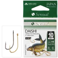MIKADO Háčik SENSUAL-DAISHI s očkom Čierny nikel-Veľkosť č.10|bal.10ks
