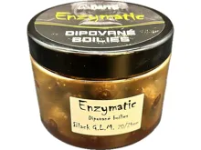 A BAITS Dipované Boilies Enzymatic Black G.L.M 20/24mm, 350g