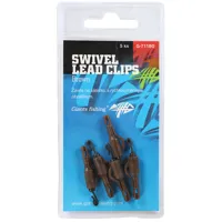 GIANTS FISHING Klip na olovo Swivel Lead Clips Hnedé 5ks