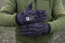 MIKADO Rukavice Softshell čierné Camo (3)