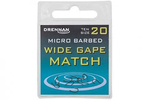 DRENNAN Háčiky s lopatkou Wide Gape Match