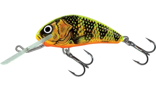 SALMO Wobler HORNET FLOATING Gold Fluo Perch 5cm (plávajúci)