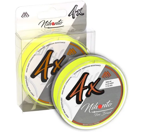 MIKADO Šnúra Nihonto Fine Braid fluo žltá (150m)