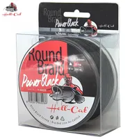 Hell-Cat Pletená šnúra Round Braid Power Black-200m|0.50mm|57.50kg