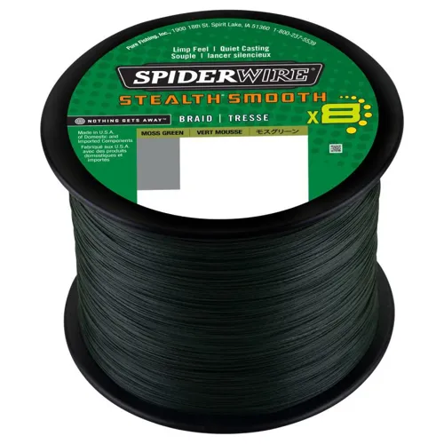 SPIDERWIRE Šnúra Stealth Smooth 8 Zelená METRÁŽ