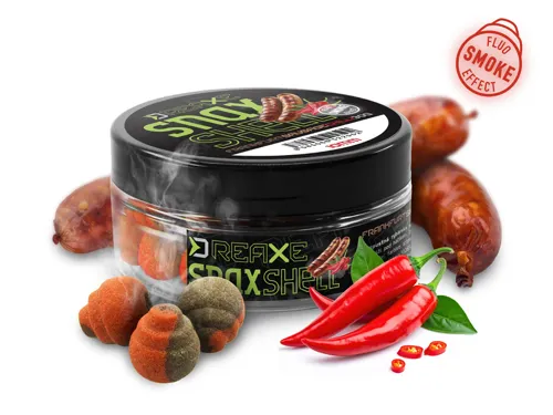 DELPHIN Wafters D Snax Shell 10mm, Frankfurtská klobása- Chilli rozpustné, 30g