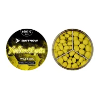 BAITNOW Method Feeder Yellow Spin Wafters 6/8/10mm, 24g (Sladká vanilka)