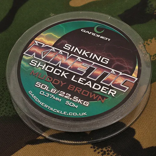 GARDNER Šoková šnúra Kinetic Shock Leader 50m, 50lb/22.7kg