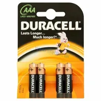 DURACELL Basic mikrotužkové batérie AAA, 4ks