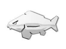 DELPHIN 3D nálepka CARP Chróm (8,3x4,5 cm)