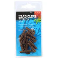 GIANTS FISHING Klip na olovo Lead Clip with Pin Hnedý 10ks