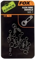 FOX Obratlík s krúžkom edges flexi ring swivels vel.7, 10ks