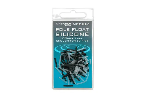 DRENNAN Silikonové hadičky Pole Float Silicone Medium 0.7x1.4mm, 50ks