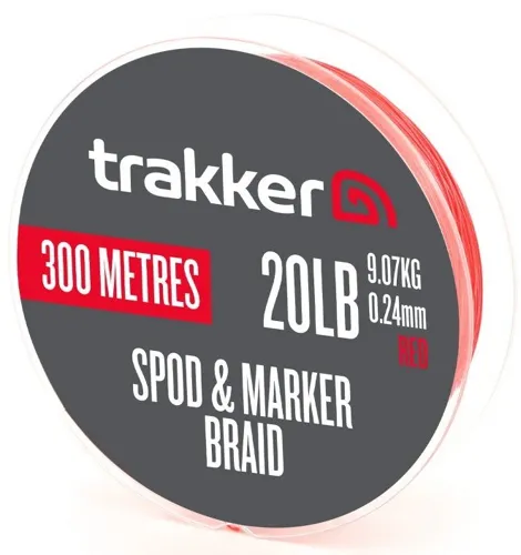 TRAKKER Šnúra Spod & Marker Braid Red (300m)