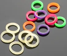 MIKADO Gumené krúžky na pelety natural, extra tvrdé - 8mm (50ks) - AMF11-EHN-8E