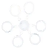 MIKADO Silikónové gumky na krúžku 4mm, 24ks