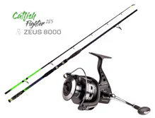 ZFISH Combo Prút Catfish Fighter 2,85 m/100-300g + Navijak Zeus ZX 8000
