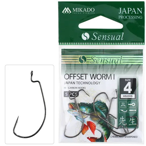 MIKADO Háčik SENSUAL OFFSET WORM I