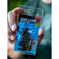 GIANTS FISHING Klip na olovo Lead Clip with Pin Hnedý 10ks (2)