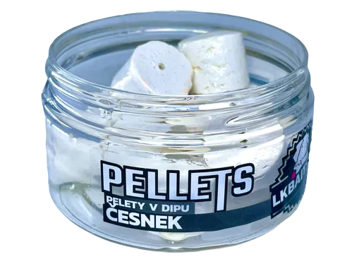LK BAITS Pelety v dipe Cesnak 17mm, 60g LK BAITS Pelety v dipe Cesnak 17mm, 60g