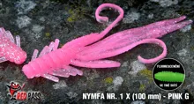 REDBASS Nymfa 10cm Pink G/UV 1ks