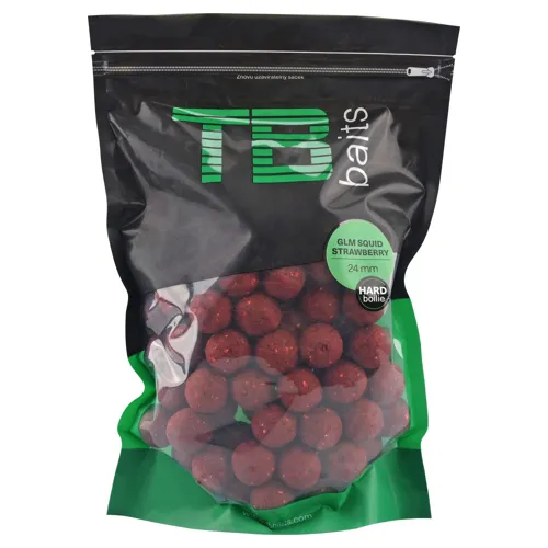TB BAITS Hard Boilie GLM Squid Strawberry