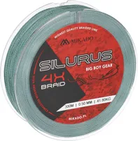 MIKADO Sumcová šnúra Silurus 4 X Braid zelená (300m) (1)