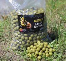 LF BAITS Kŕmne boilie Premium Banán Kreveta 5kg (9)