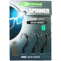 KORDA Hotový nadväzec s protihrotom Spinner Hook Krank č. 6, 3ks