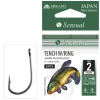 MIKADO Háčik s očkom SENSUAL-TENCH-Veľkosť č.8|bal.10ks