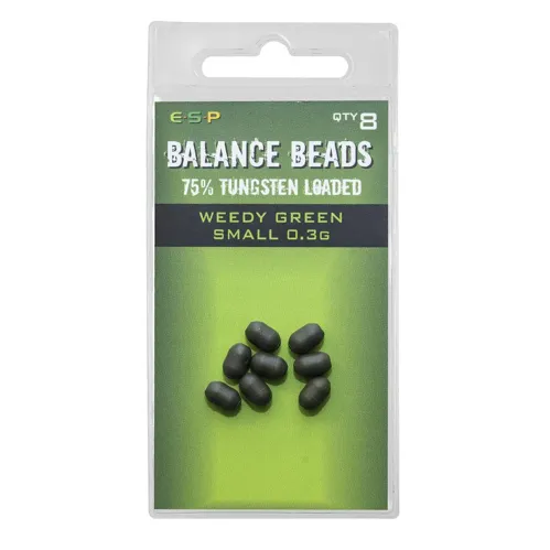 ESP Tungsten Loaded Balance Beads Small Green 0.3g, 8ks