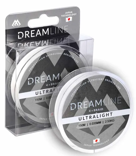 MIKADO Pletená šnúra DREAMLINE ULTRALIGHT biela (150m)