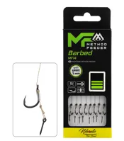 MIKADO NÁVAZEC MF - MF14 S JEHLOU - HÁČEK S PROTIHROTEM 10 / PLETENÁ ŠŇŮRA: 0.12mm/10cm - 8 ks