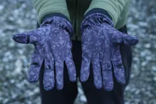 MIKADO Rukavice Softshell čierné Camo (6)