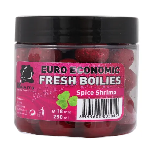 LK BAITS Fresh Boilies Economic Spice Shrimp 18mm, 250ml
