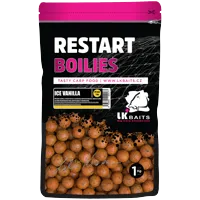 LK BAITS ReStart Boilies Ice Vanilla 18mm, 1kg