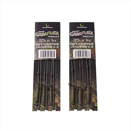 GARDNER Nadväzce Camoflex Helicopter Leadcore Leader 35lb, 1.5m (3ks)