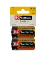 BC BATTERIES LR20 AM1 Alkalická batéria Extra power 1,5V,  2ks