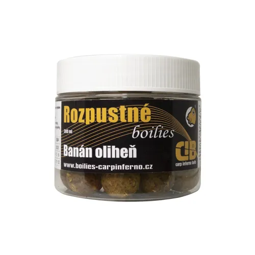 CARP INFERNO Rozpustné boilie Nutra Line Banán & Oliheň 20mm