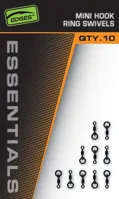 FOX Obratlíky s krúžkom Edges Mini Hook Ring Swivels, 10ks