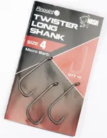 NASH Háčik s protihrotom Twister Long Shank (10ks) (1)