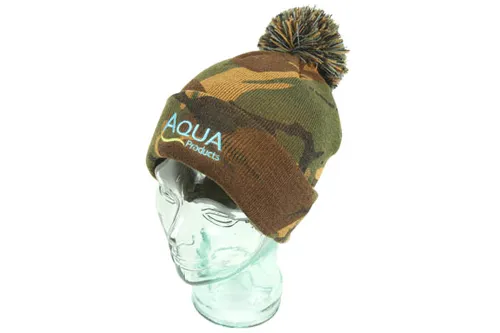 AQUA Čiapka Camo Bobble Hat