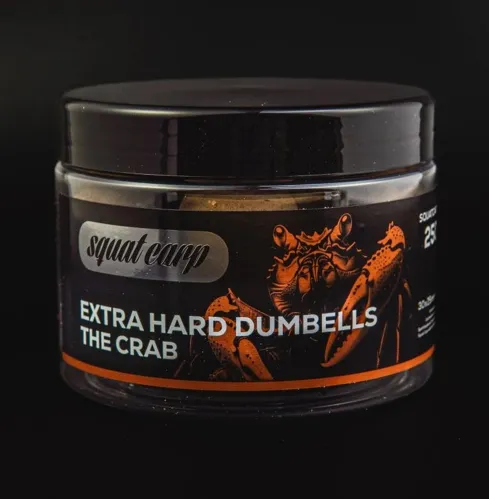 SQUAT CARP Extra Hard Dumbells The Crab 30x25mm, 250g