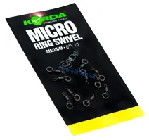 KORDA Micro obratlík s krúžkom Medium (10ks)